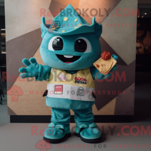 Postava maskota Teal Nachos...