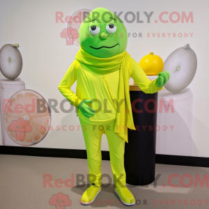 Lime Green Lemon mascotte...
