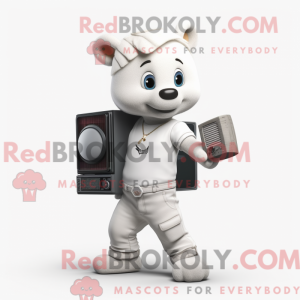 White Television mascot...