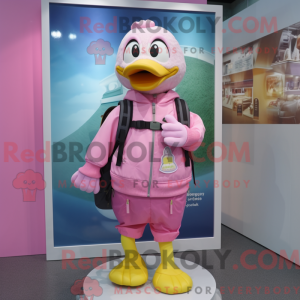 Máscara de pato rosa com...