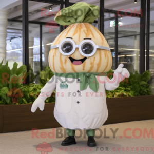 Beige reddik maskot drakt...