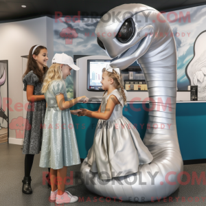 Sølv Titanoboa maskot...
