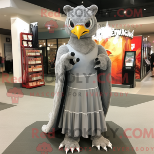 Grey Hawk-maskotdraktfigur...