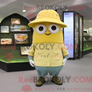 Costume de mascotte jaune...