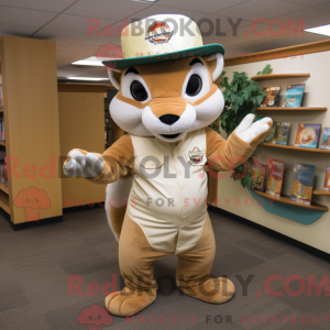 Tan egern maskot kostume...