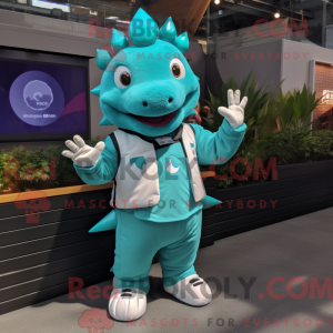 Teal Stegosaurus...