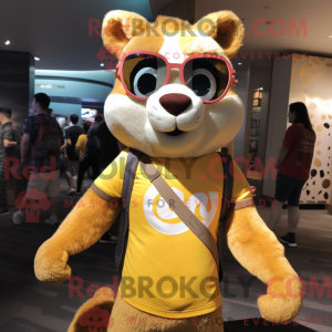 Gold Weasel maskot...