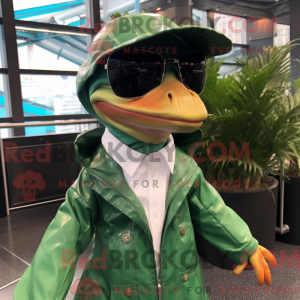 Green Coelophysis mascot...