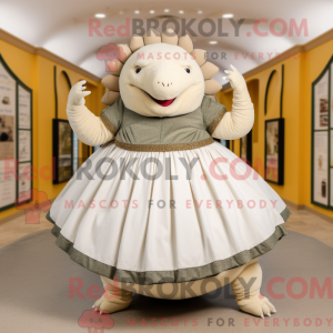 White Glyptodon mascot...