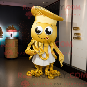 Gold Fried Calamari maskot...