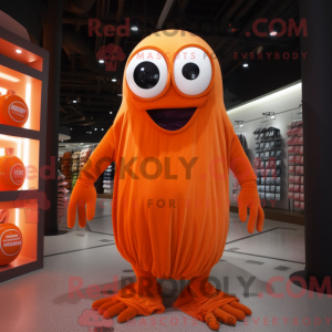 Orange Cyclops mascot...