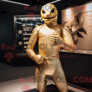 Maskottchenkostüm Gold...