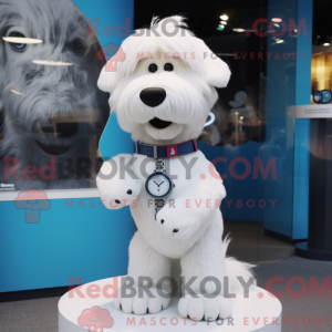Mascotte de chien blanc...