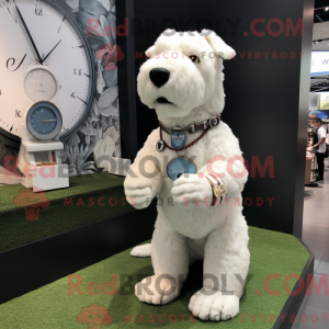 Mascotte de chien blanc...