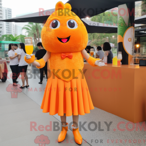 Maskotdraktfigurat Orange...