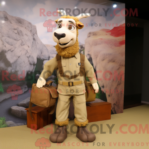 Tan Geit mascottekostuum...