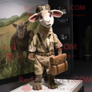 Postava maskota Tan Goat...