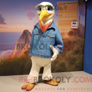 Cream Gull mascottekostuum...