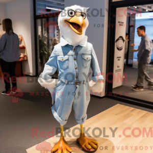Cream Gull mascot costume...