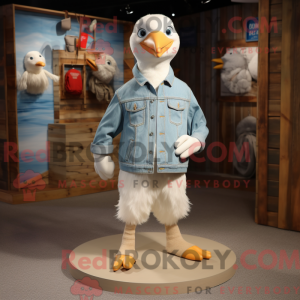 Cream Gull mascottekostuum...