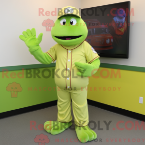 Lime Green Baseball Glove...
