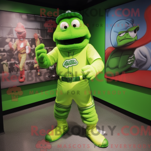 Lime Green Baseball Glove...