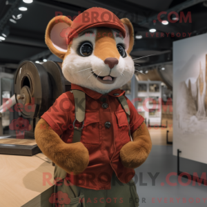 Rust Dormouse maskot drakt...