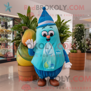 Turkis pære maskot kostume...