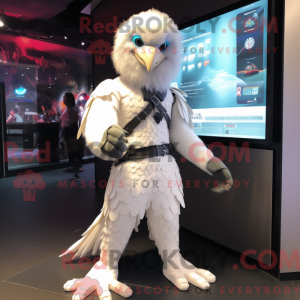 White Hawk-mascottekostuum...