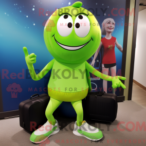 Postava maskota Lime Green...