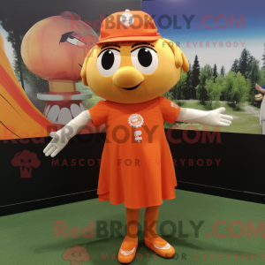 Orange baseball handske...