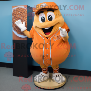 Oranje honkbalhandschoen...
