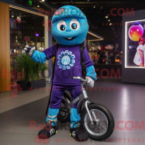 Unicyklist maskot kostume...