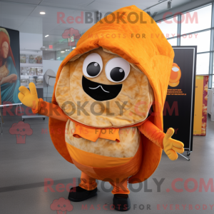 Orange Tacos maskot kostume...