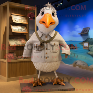 Tan Seagull mascottekostuum...