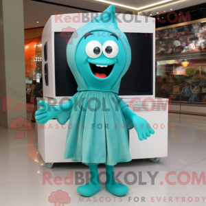 Turquoise Television mascot...