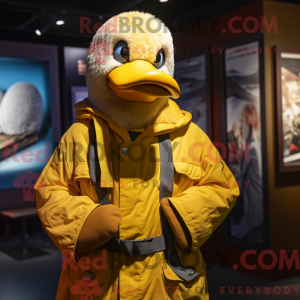 Yellow Goose mascot costume...