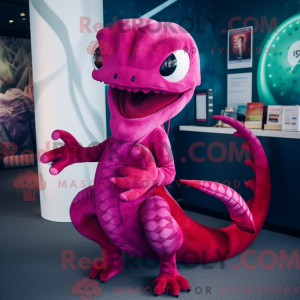 Costume de mascotte Magenta...