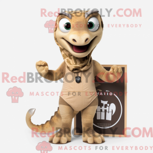 Tan Hydra mascottekostuum...