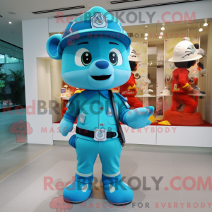 Cyan Feuerwehrmann...