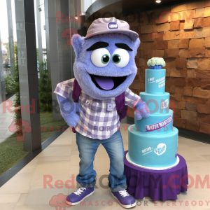 Purple Wedding Cake mascot...