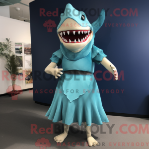Turkis Megalodon maskot...