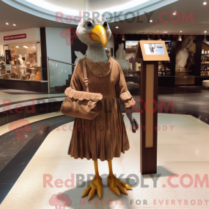 Brun måke maskot drakt...