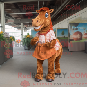 Rust Horse maskot drakt...