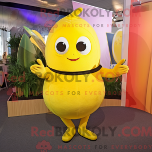 Lemon Yellow Acrobat mascot...