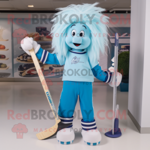 Cyan Ice Hockey Stick...