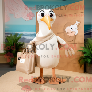 Beige Albatros mascotte...