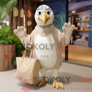 Beige Albatros mascotte...