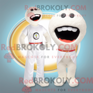 White Bagels mascot costume...