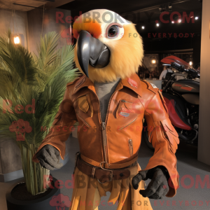 Tan Macaw-mascottekostuum...
